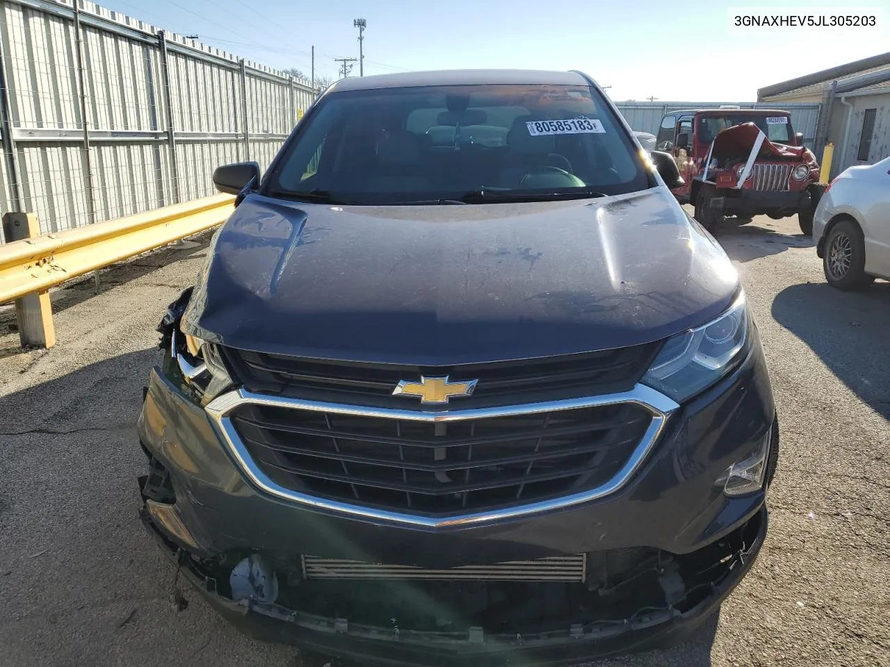 2018 Chevrolet Equinox Ls VIN: 3GNAXHEV5JL305203 Lot: 74608254