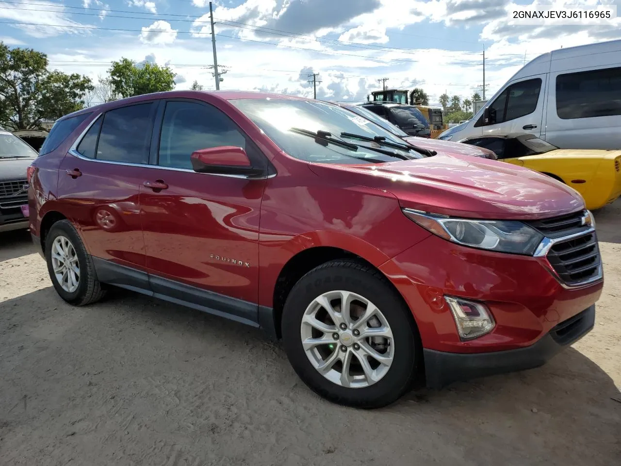 2018 Chevrolet Equinox Lt VIN: 2GNAXJEV3J6116965 Lot: 74616534