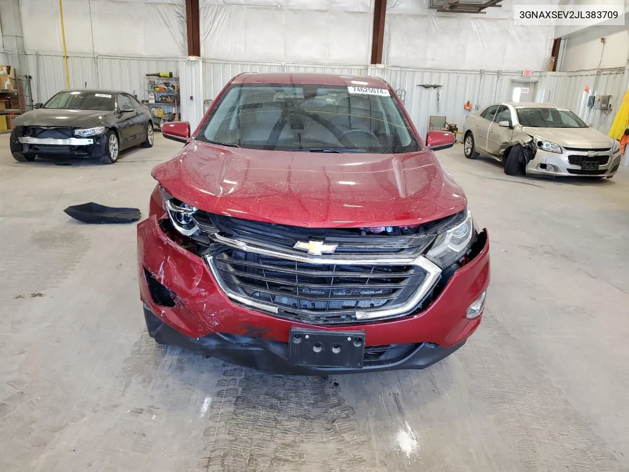 2018 Chevrolet Equinox Lt VIN: 3GNAXSEV2JL383709 Lot: 74625074