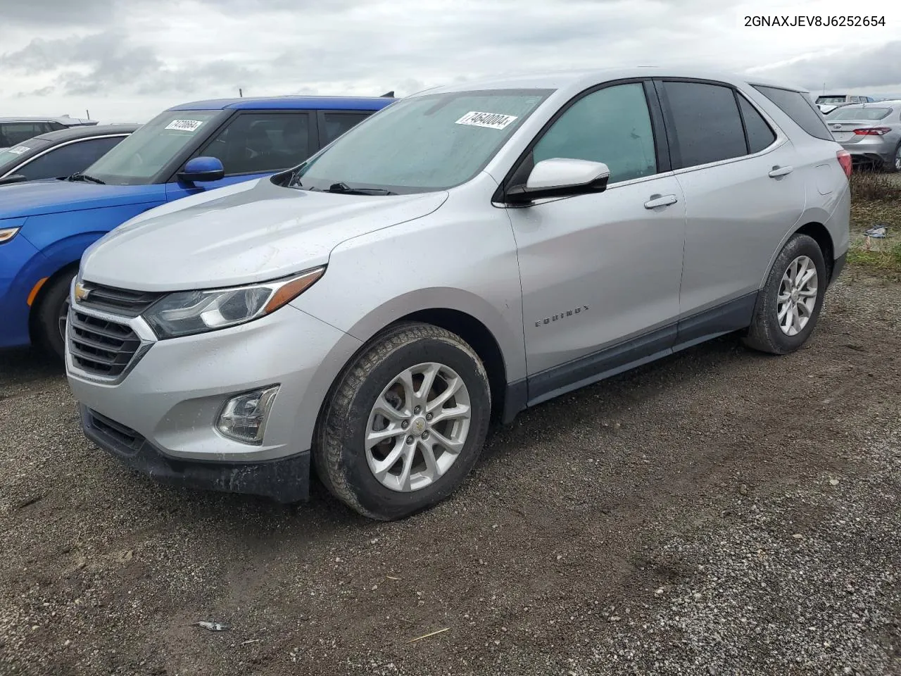 2018 Chevrolet Equinox Lt VIN: 2GNAXJEV8J6252654 Lot: 74640004