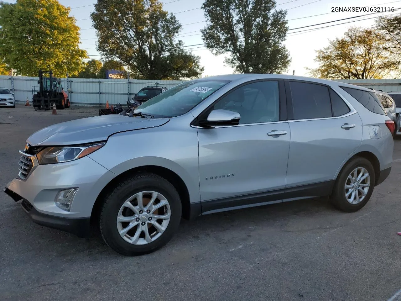 2018 Chevrolet Equinox Lt VIN: 2GNAXSEV0J6321116 Lot: 74718354