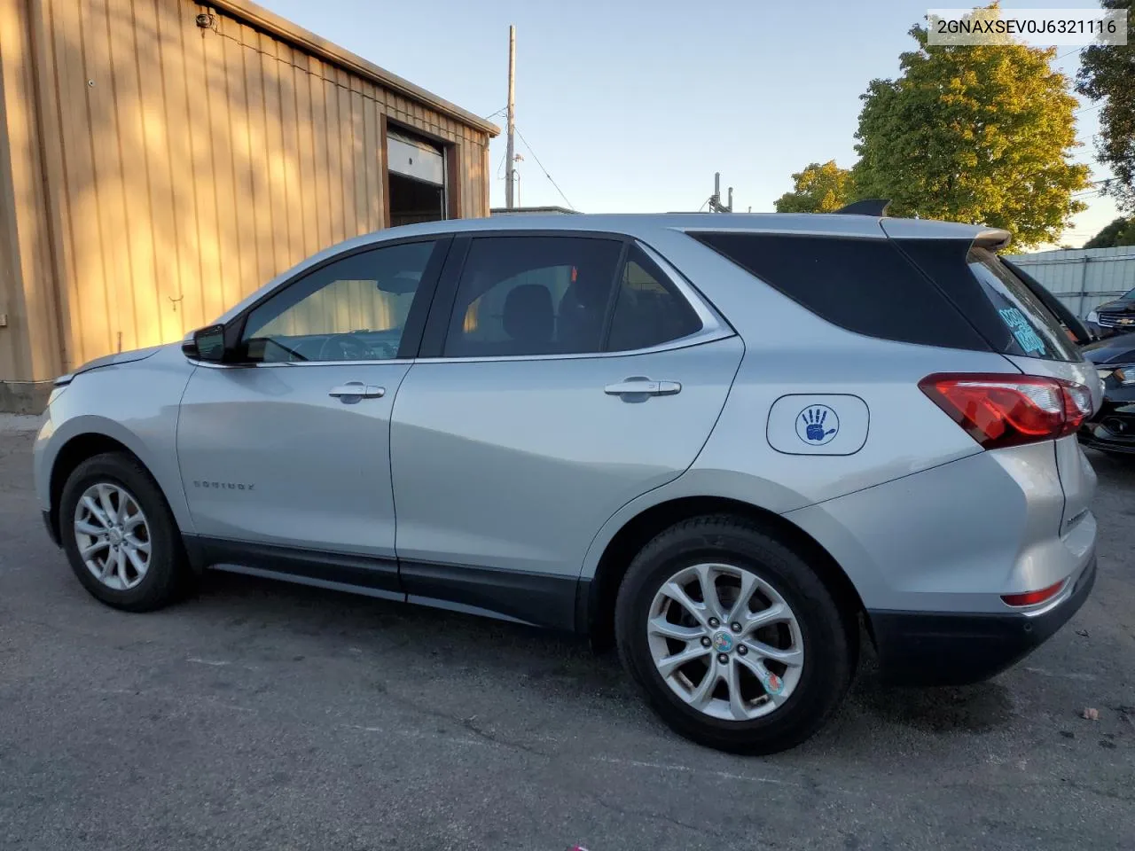 2018 Chevrolet Equinox Lt VIN: 2GNAXSEV0J6321116 Lot: 74718354