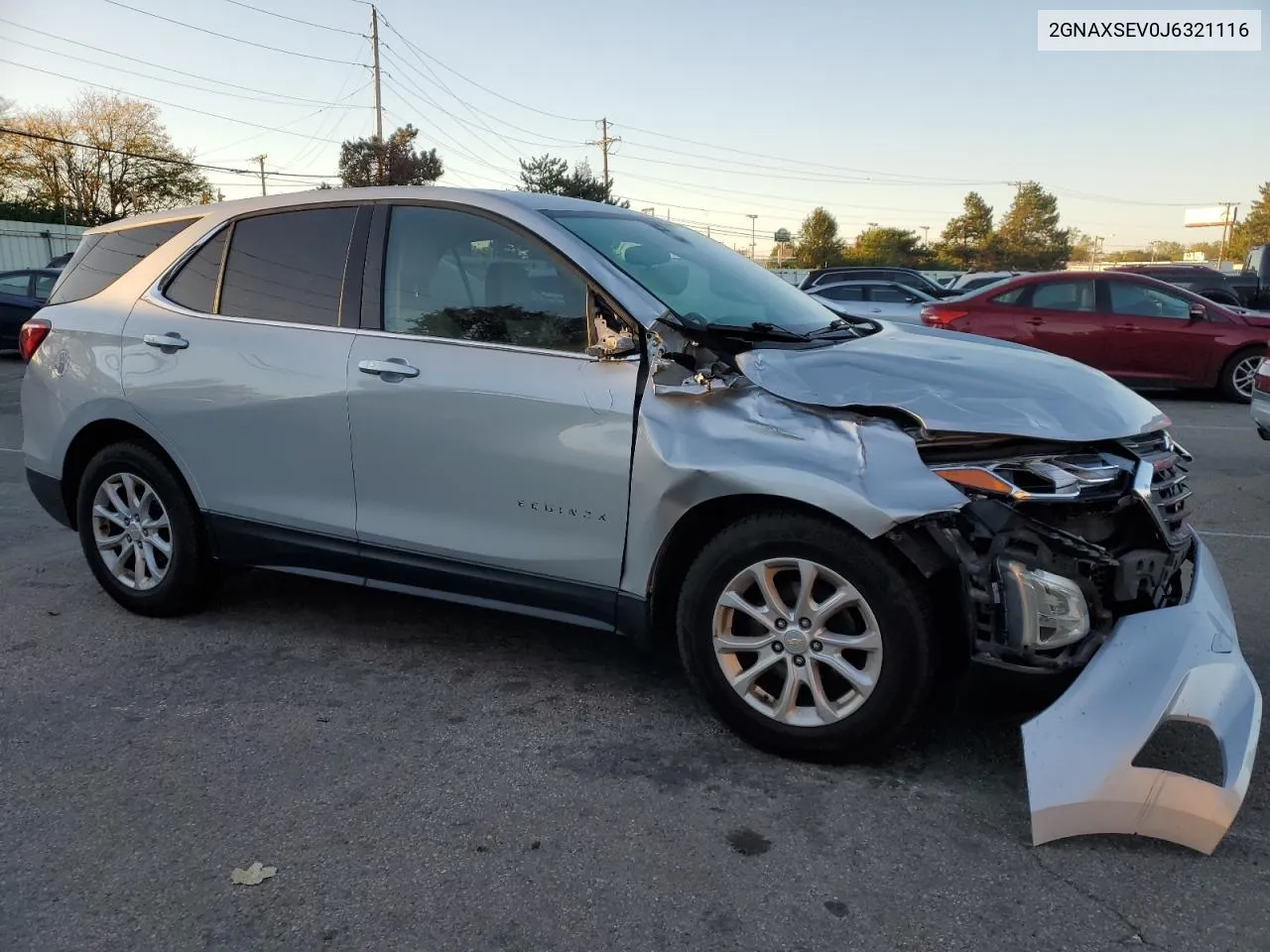 2018 Chevrolet Equinox Lt VIN: 2GNAXSEV0J6321116 Lot: 74718354