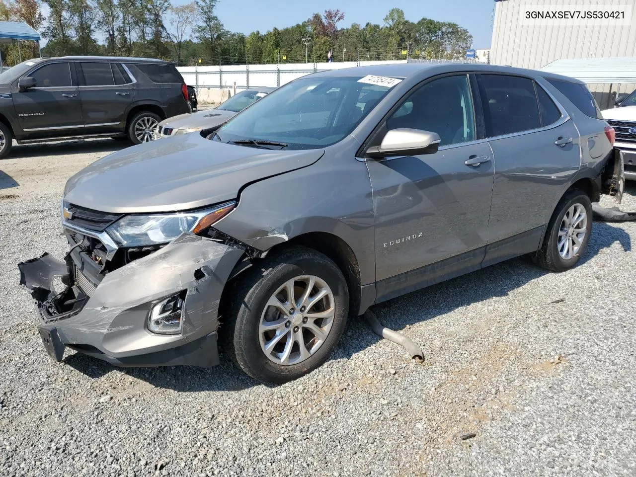 2018 Chevrolet Equinox Lt VIN: 3GNAXSEV7JS530421 Lot: 74735474