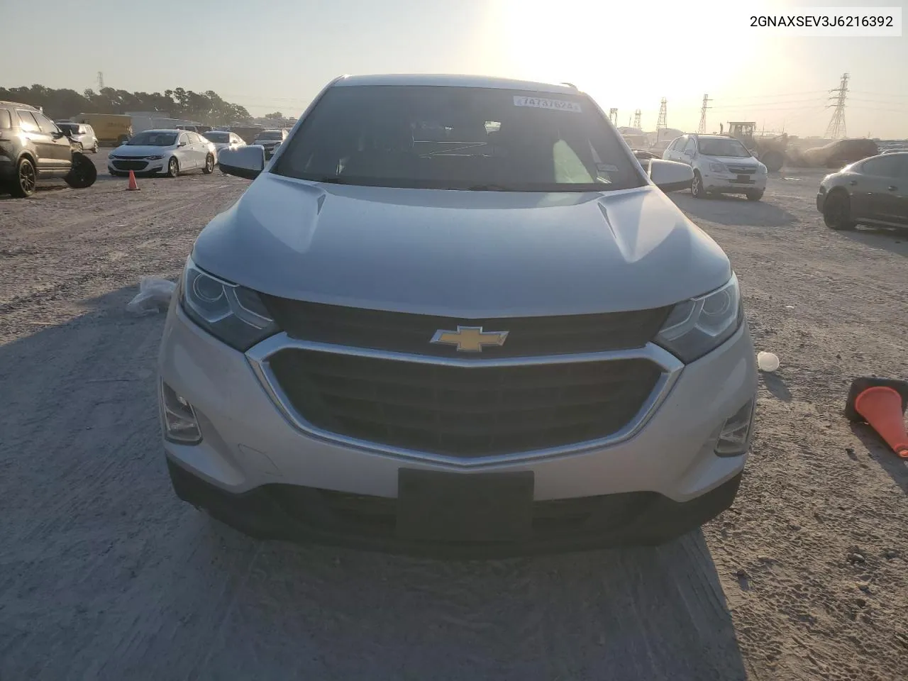 2018 Chevrolet Equinox Lt VIN: 2GNAXSEV3J6216392 Lot: 74737624