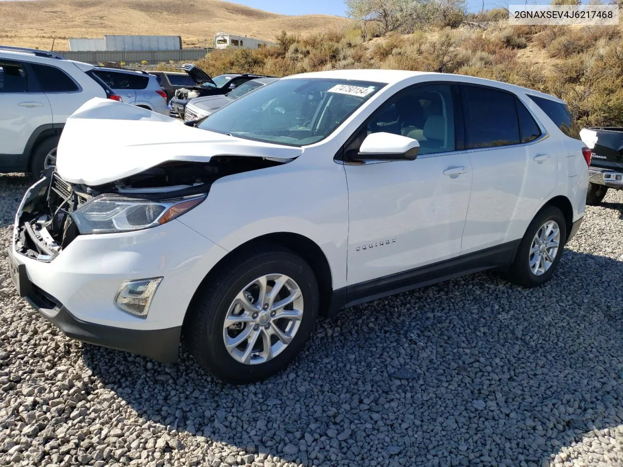 2018 Chevrolet Equinox Lt VIN: 2GNAXSEV4J6217468 Lot: 74750154