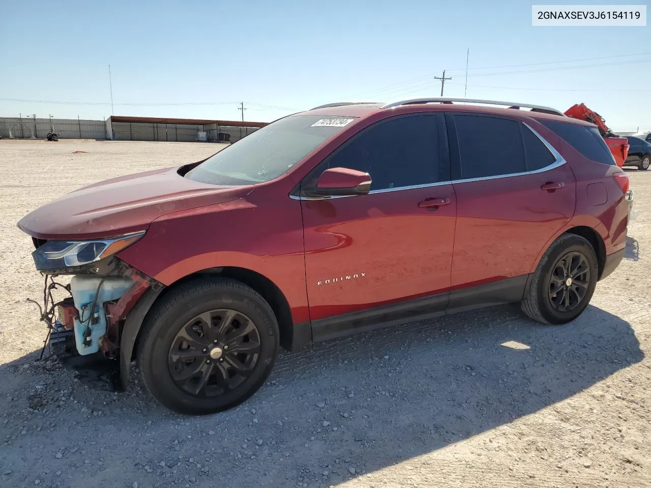 2018 Chevrolet Equinox Lt VIN: 2GNAXSEV3J6154119 Lot: 74753734