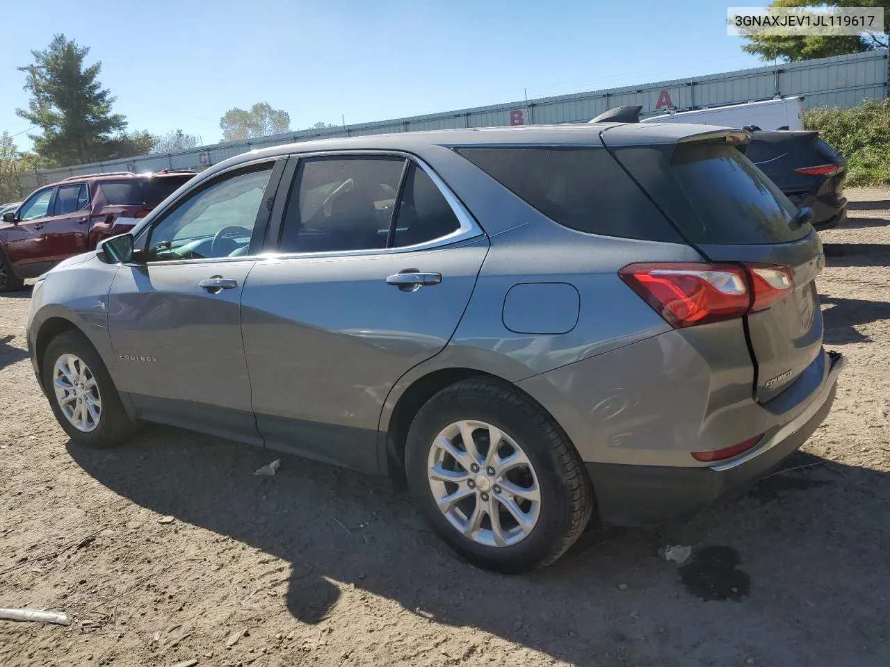 2018 Chevrolet Equinox Lt VIN: 3GNAXJEV1JL119617 Lot: 74754134