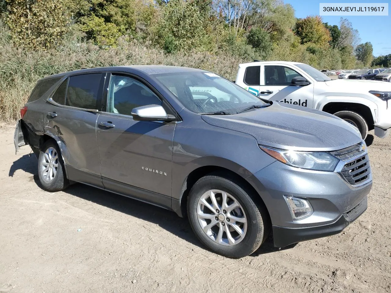 2018 Chevrolet Equinox Lt VIN: 3GNAXJEV1JL119617 Lot: 74754134