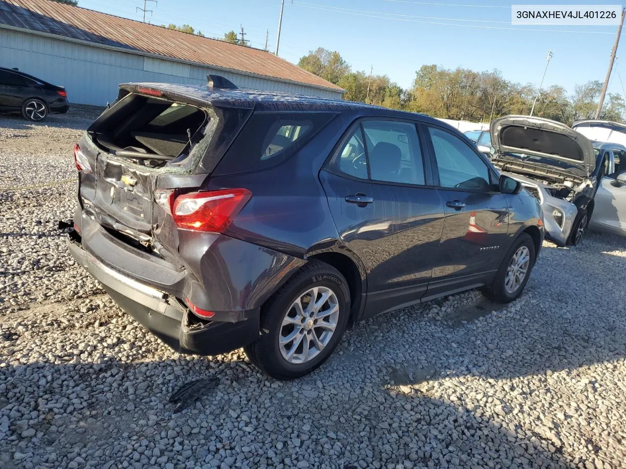 2018 Chevrolet Equinox Ls VIN: 3GNAXHEV4JL401226 Lot: 74756964