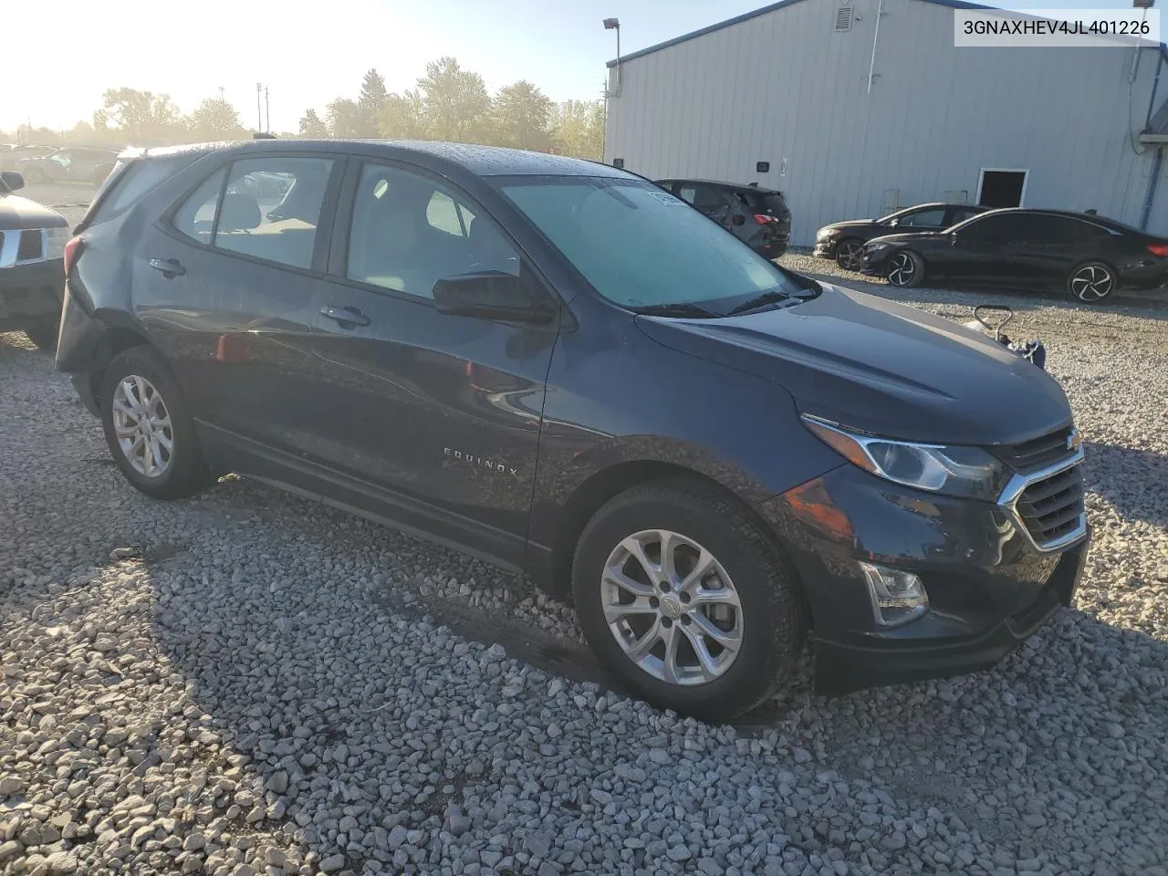 2018 Chevrolet Equinox Ls VIN: 3GNAXHEV4JL401226 Lot: 74756964