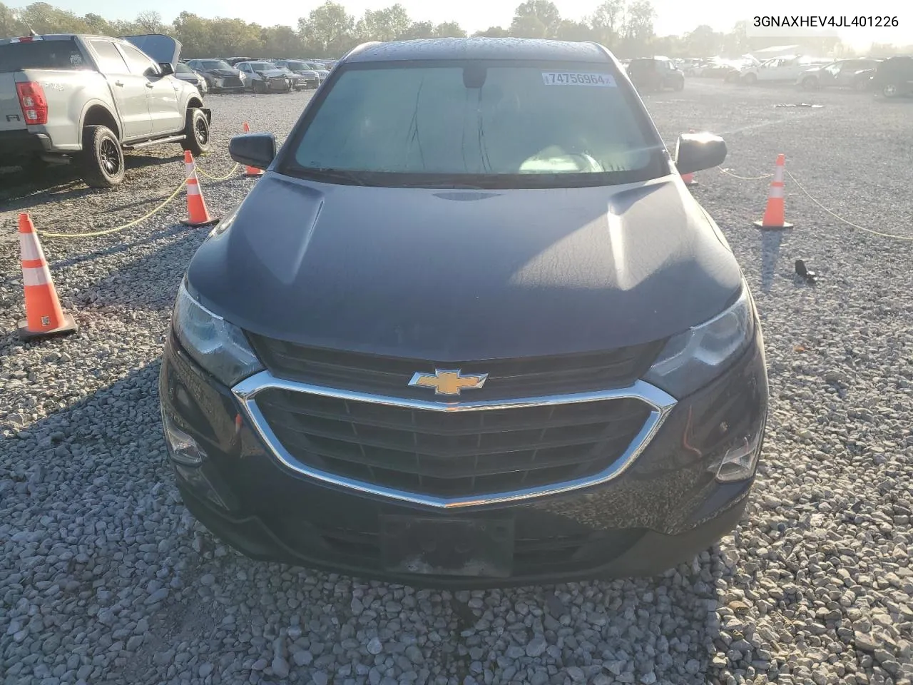 2018 Chevrolet Equinox Ls VIN: 3GNAXHEV4JL401226 Lot: 74756964