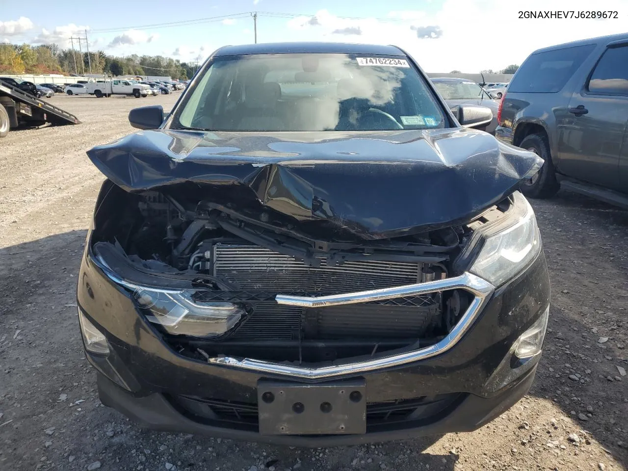 2018 Chevrolet Equinox Ls VIN: 2GNAXHEV7J6289672 Lot: 74762234