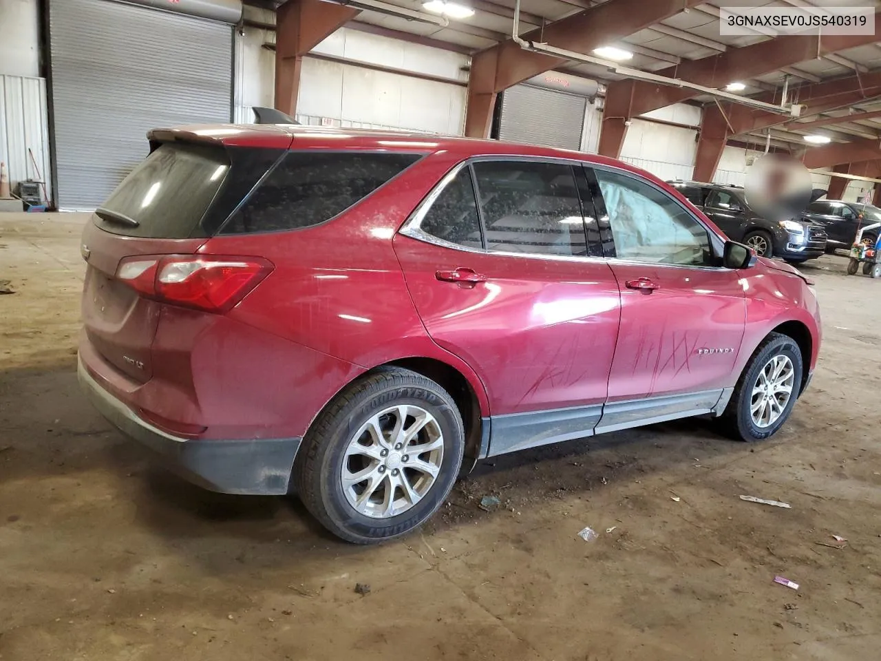 2018 Chevrolet Equinox Lt VIN: 3GNAXSEV0JS540319 Lot: 74780694