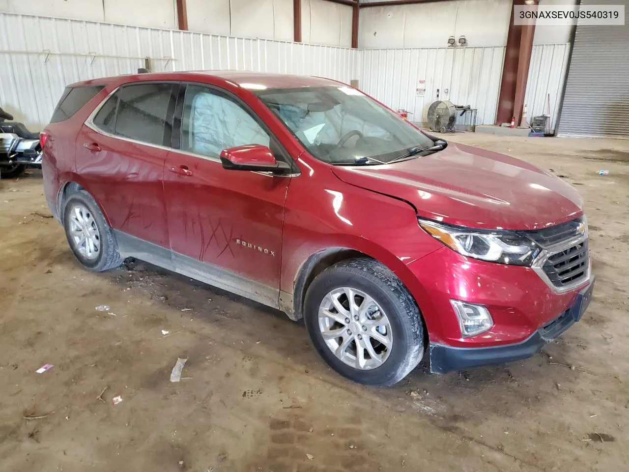 2018 Chevrolet Equinox Lt VIN: 3GNAXSEV0JS540319 Lot: 74780694