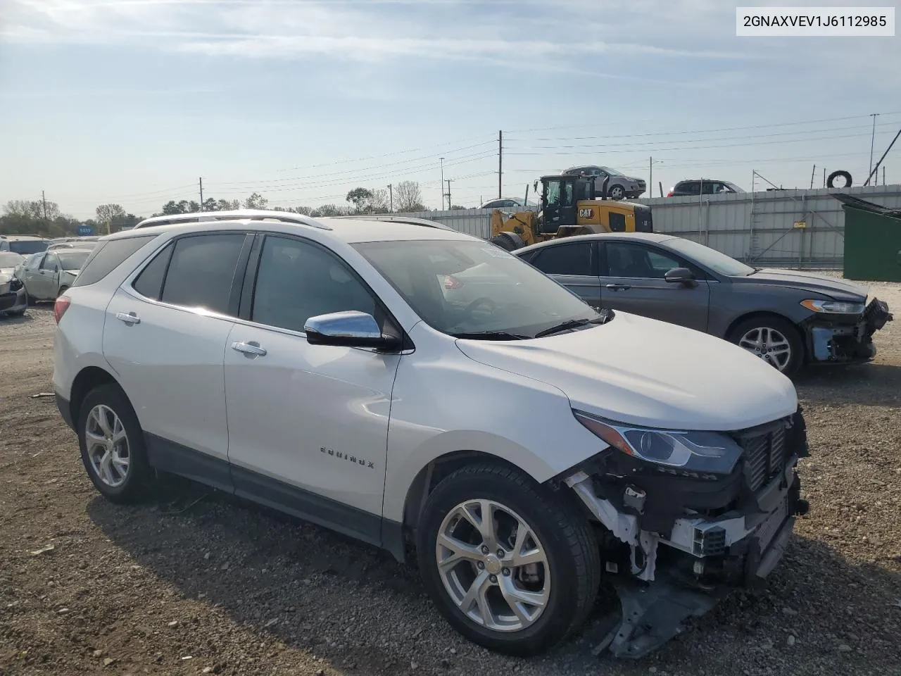 2018 Chevrolet Equinox Premier VIN: 2GNAXVEV1J6112985 Lot: 74802844