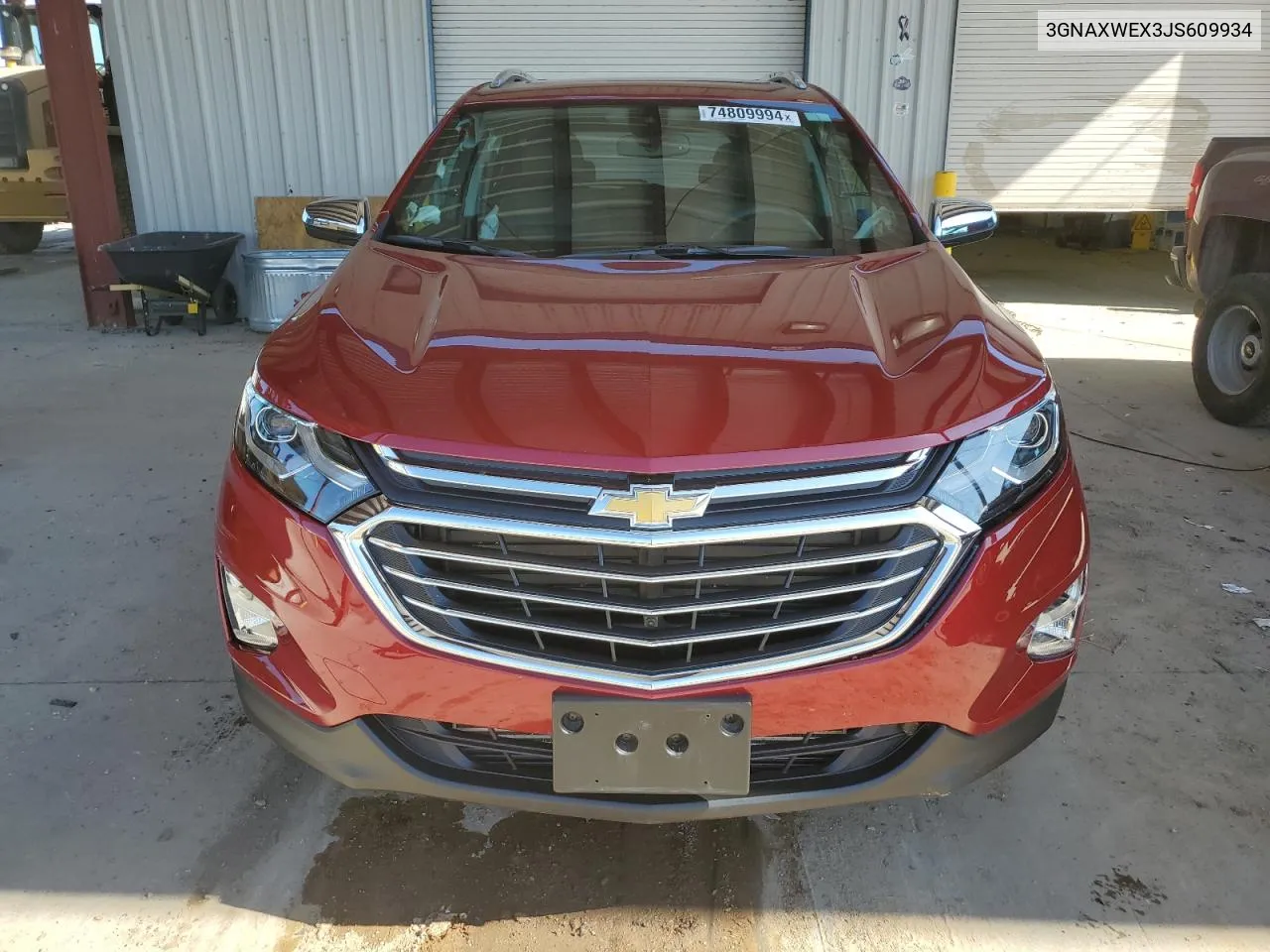 2018 Chevrolet Equinox Premier VIN: 3GNAXWEX3JS609934 Lot: 74809994