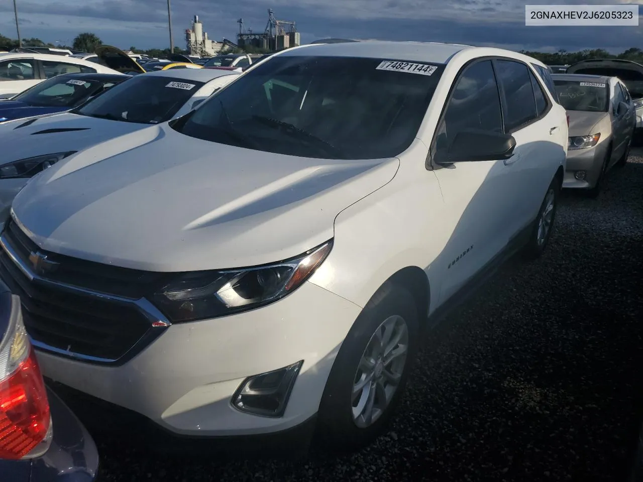 2018 Chevrolet Equinox Ls VIN: 2GNAXHEV2J6205323 Lot: 74821144