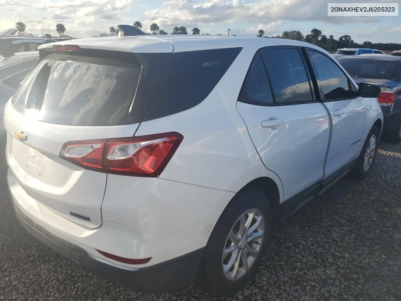 2018 Chevrolet Equinox Ls VIN: 2GNAXHEV2J6205323 Lot: 74821144