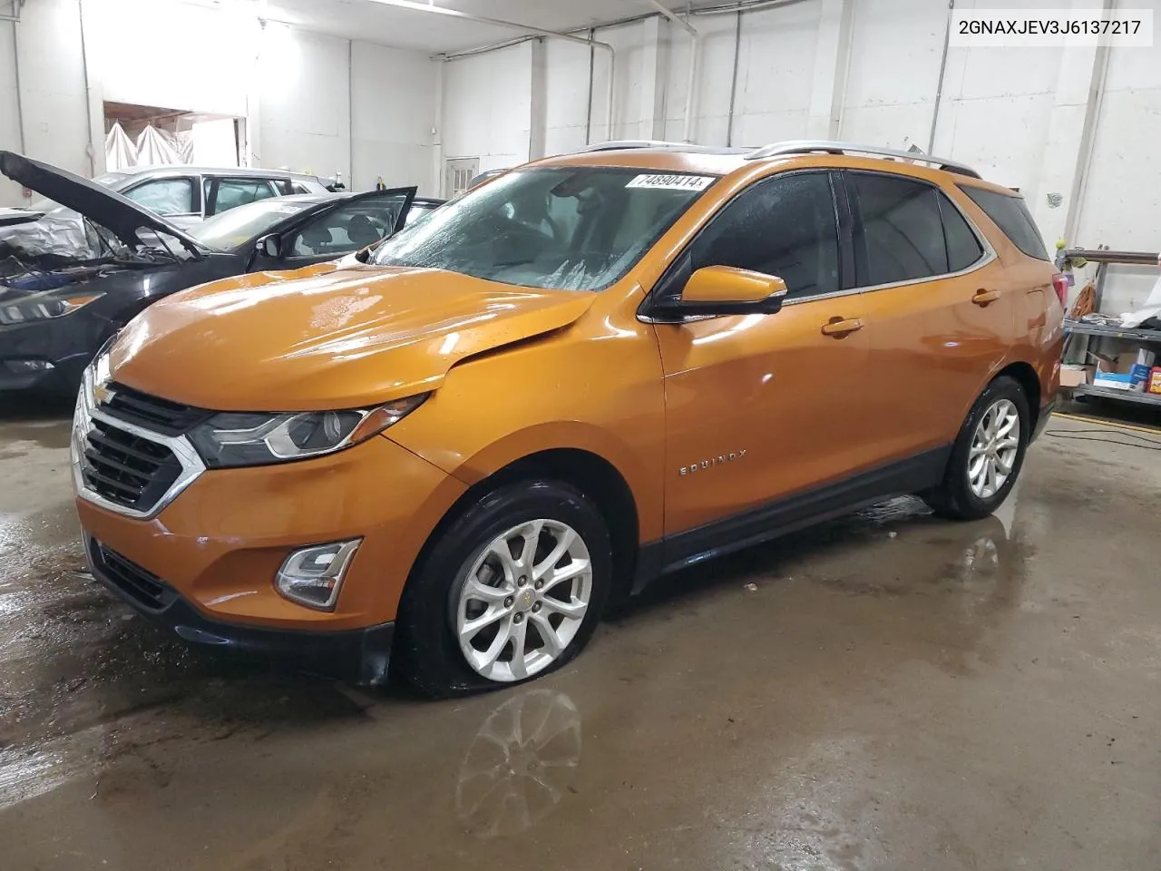 2018 Chevrolet Equinox Lt VIN: 2GNAXJEV3J6137217 Lot: 74890414