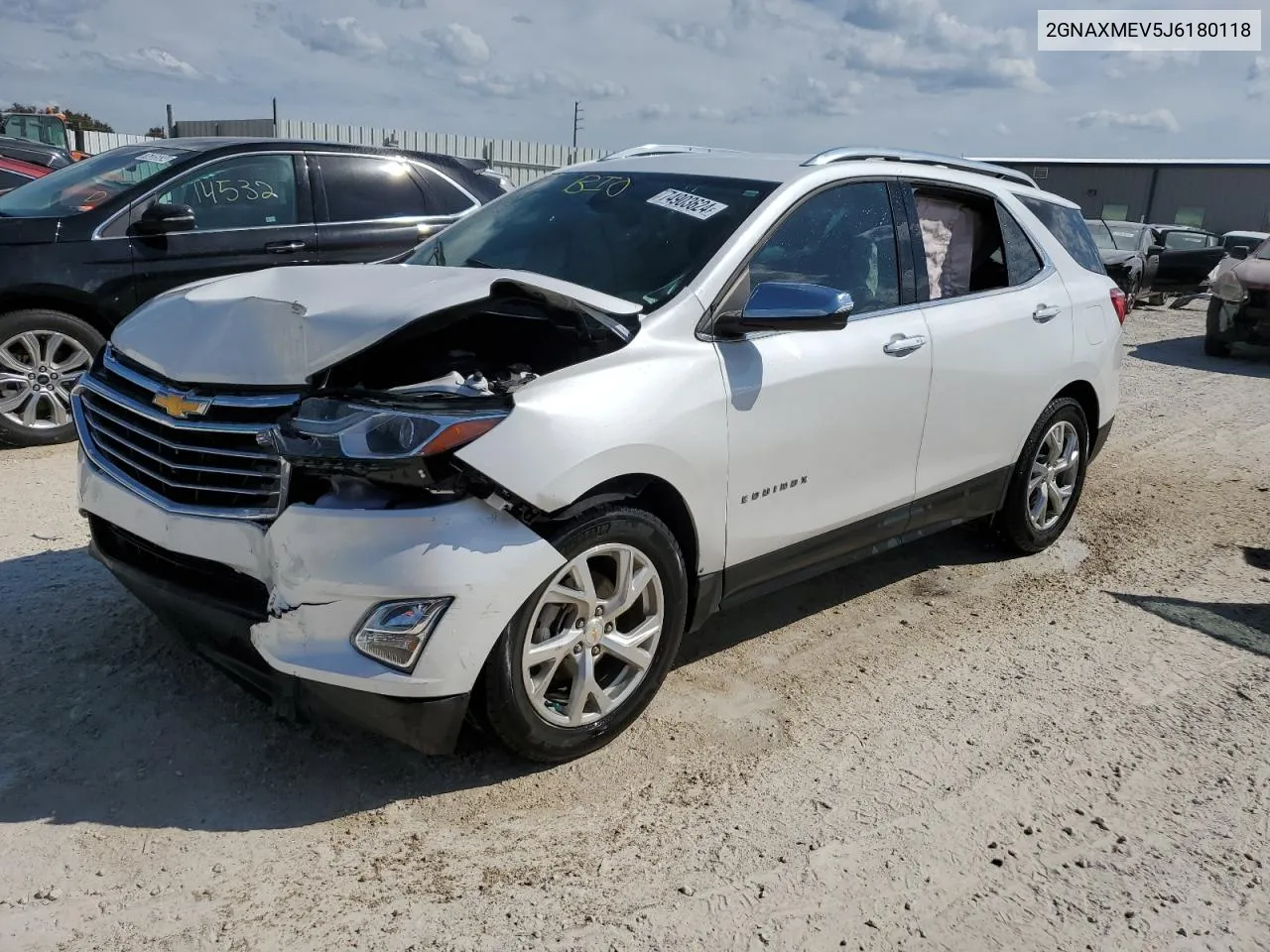 2018 Chevrolet Equinox Premier VIN: 2GNAXMEV5J6180118 Lot: 74903624