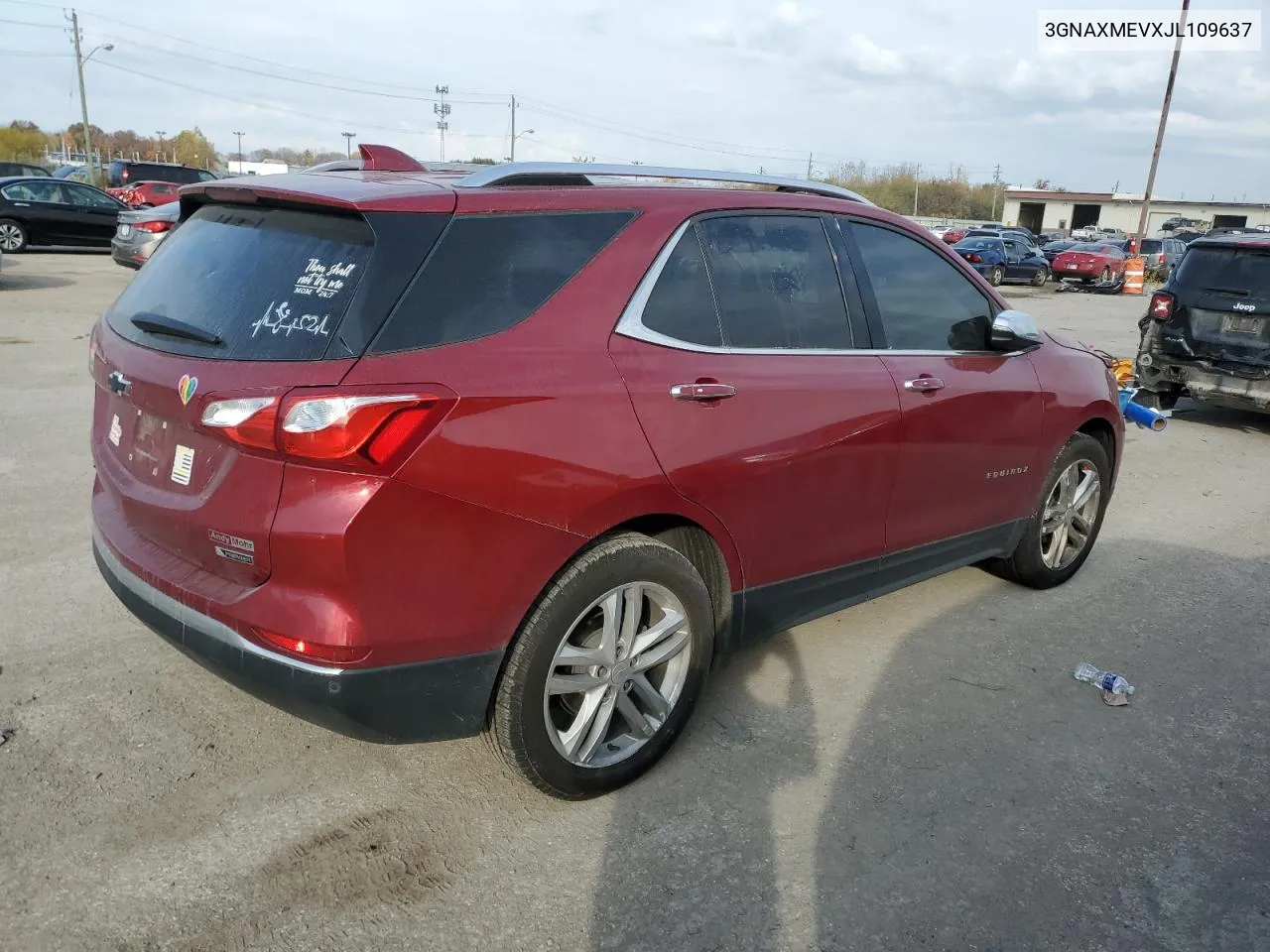 2018 Chevrolet Equinox Premier VIN: 3GNAXMEVXJL109637 Lot: 74919063