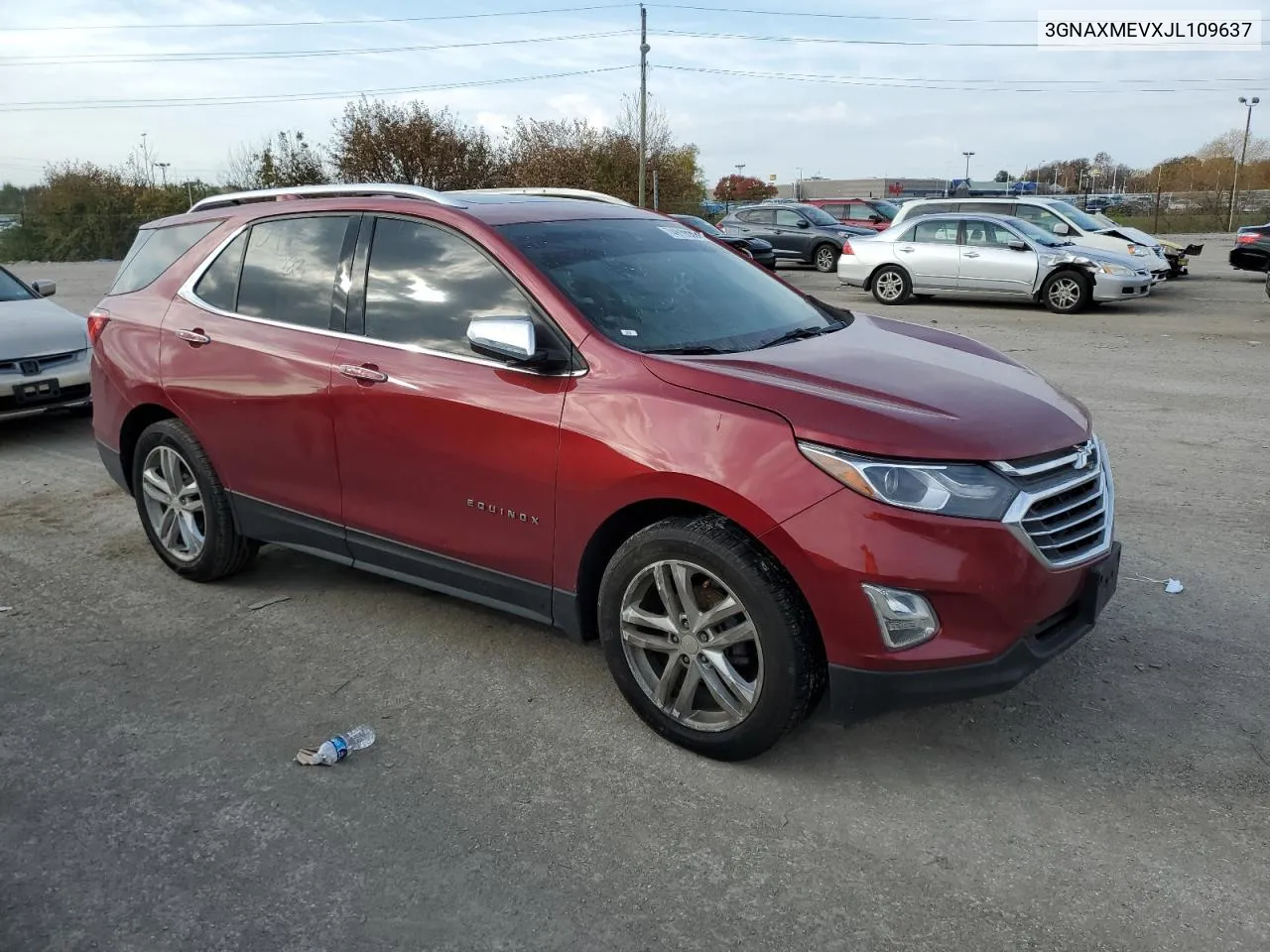 2018 Chevrolet Equinox Premier VIN: 3GNAXMEVXJL109637 Lot: 74919063