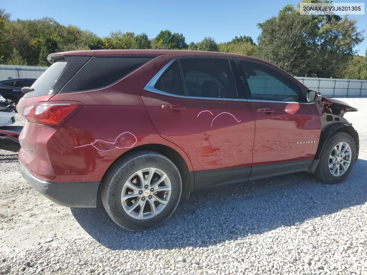 2018 Chevrolet Equinox Lt VIN: 2GNAXJEV3J6201305 Lot: 74946434