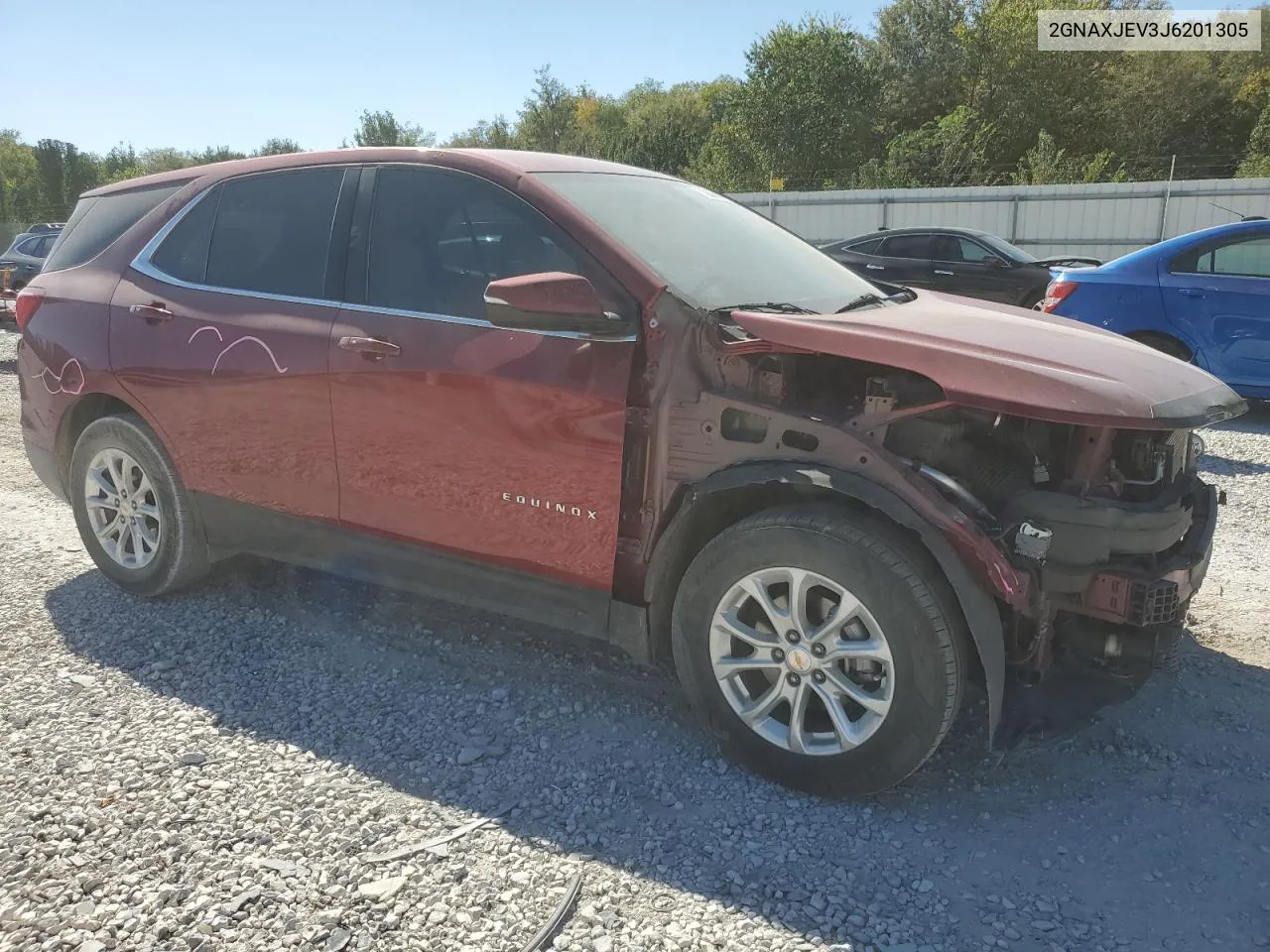 2018 Chevrolet Equinox Lt VIN: 2GNAXJEV3J6201305 Lot: 74946434