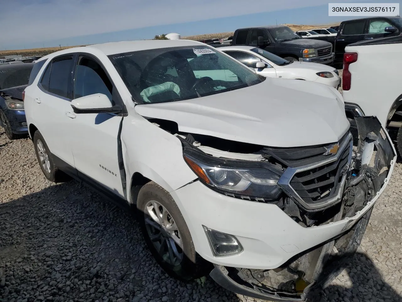 2018 Chevrolet Equinox Lt VIN: 3GNAXSEV3JS576117 Lot: 74955934