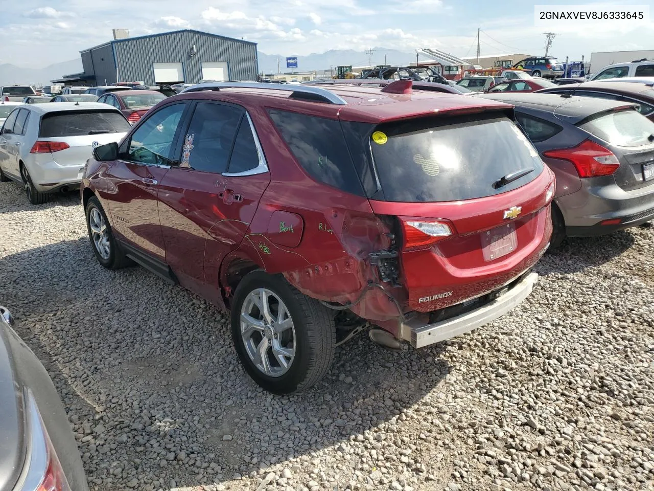 2018 Chevrolet Equinox Premier VIN: 2GNAXVEV8J6333645 Lot: 74968094