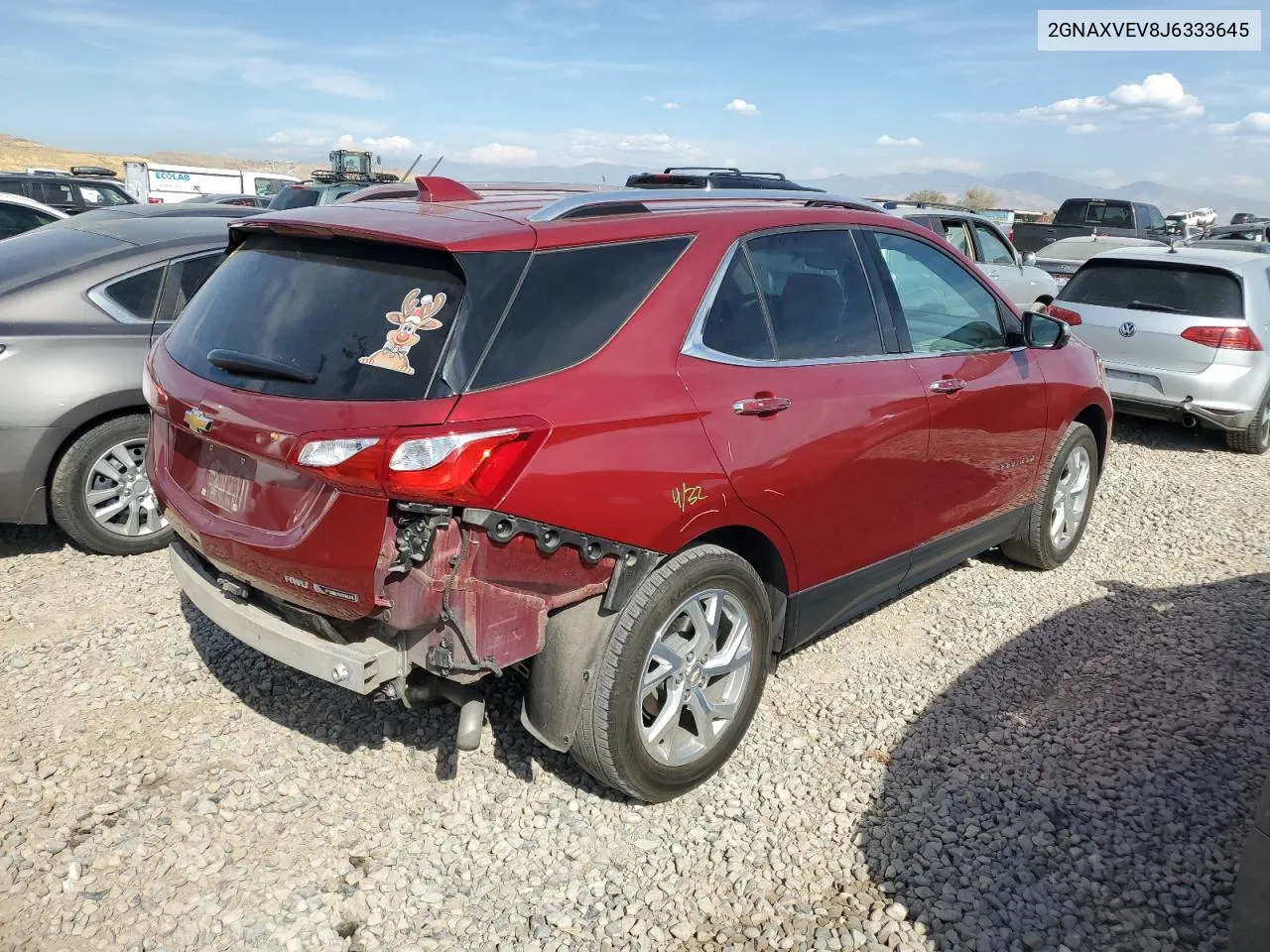 2018 Chevrolet Equinox Premier VIN: 2GNAXVEV8J6333645 Lot: 74968094