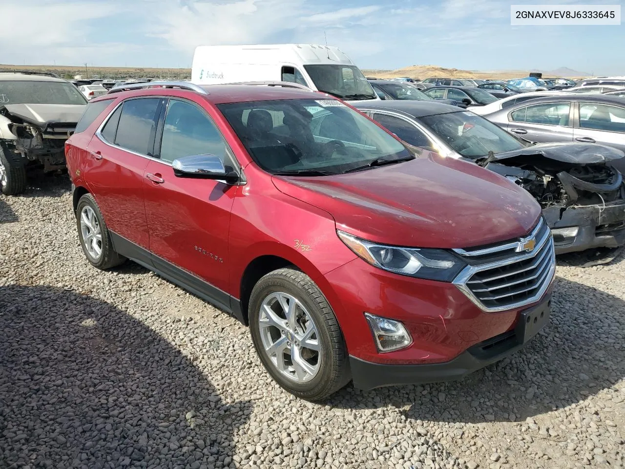 2018 Chevrolet Equinox Premier VIN: 2GNAXVEV8J6333645 Lot: 74968094