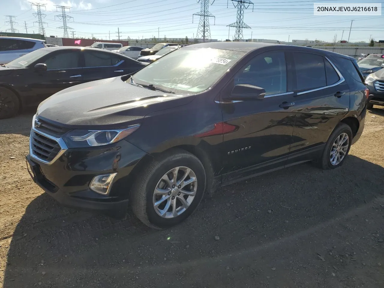 2018 Chevrolet Equinox Lt VIN: 2GNAXJEV0J6216618 Lot: 74999884