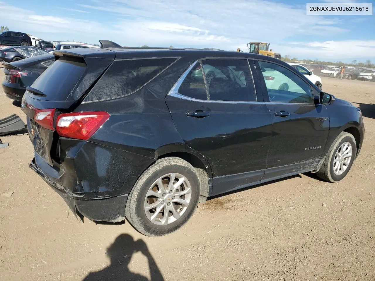 2018 Chevrolet Equinox Lt VIN: 2GNAXJEV0J6216618 Lot: 74999884