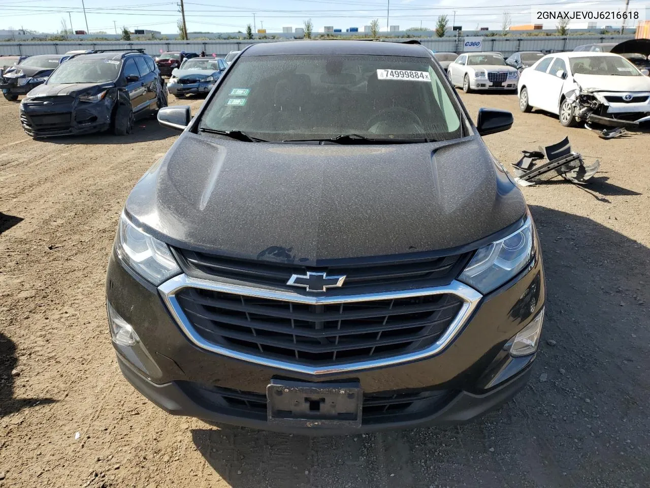 2018 Chevrolet Equinox Lt VIN: 2GNAXJEV0J6216618 Lot: 74999884