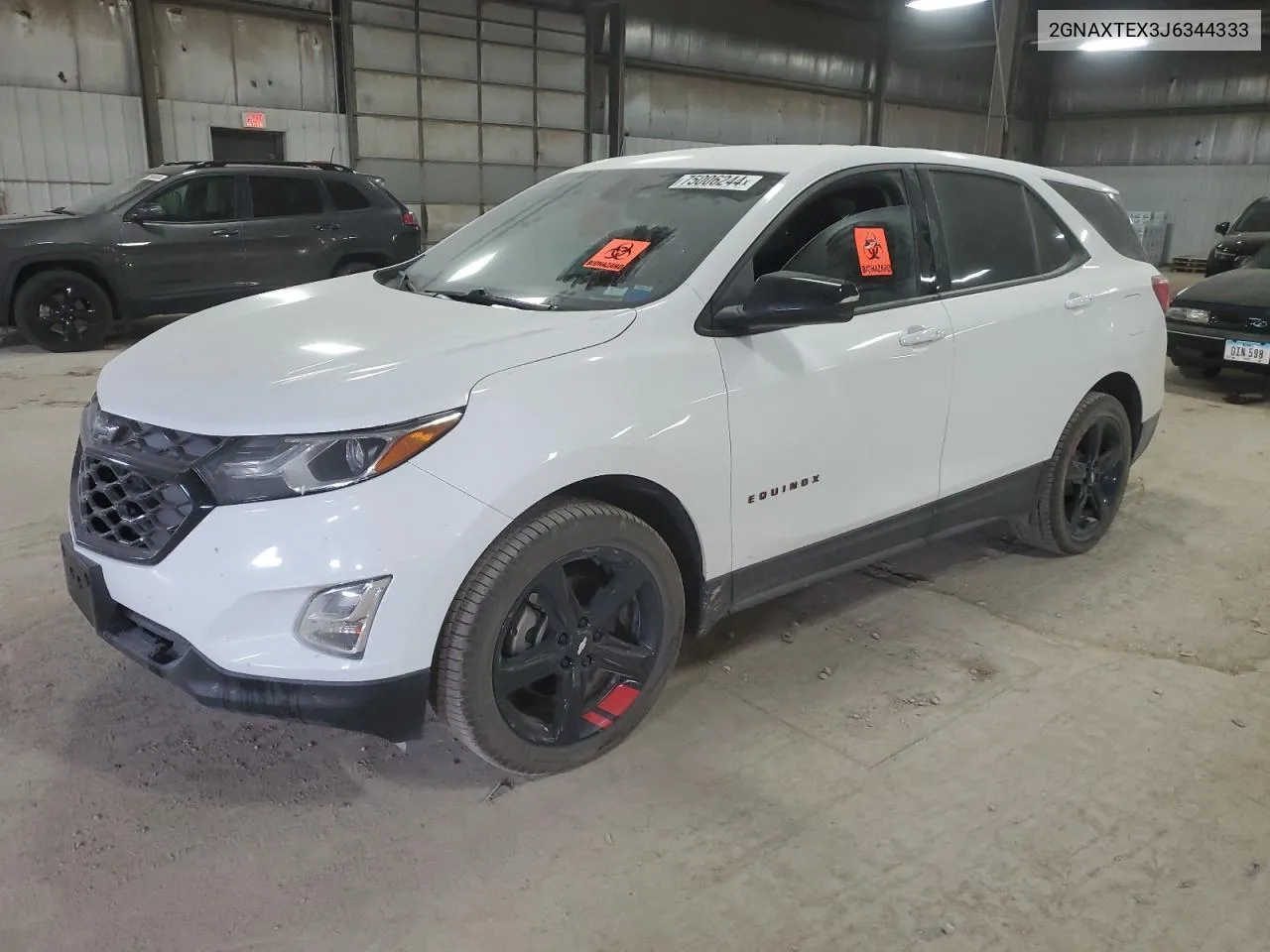 2018 Chevrolet Equinox Lt VIN: 2GNAXTEX3J6344333 Lot: 75006244