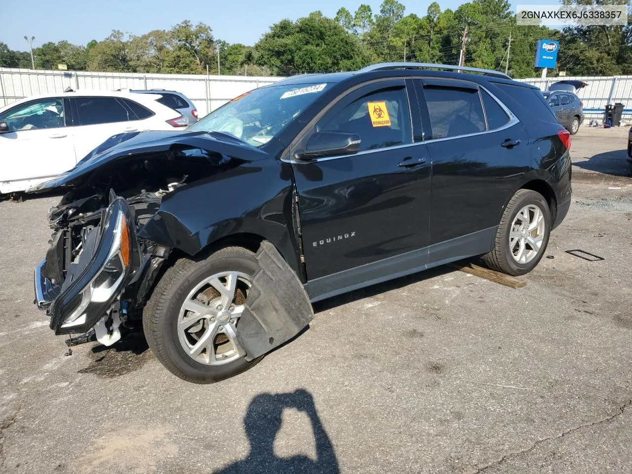 2018 Chevrolet Equinox Lt VIN: 2GNAXKEX6J6338357 Lot: 75015234