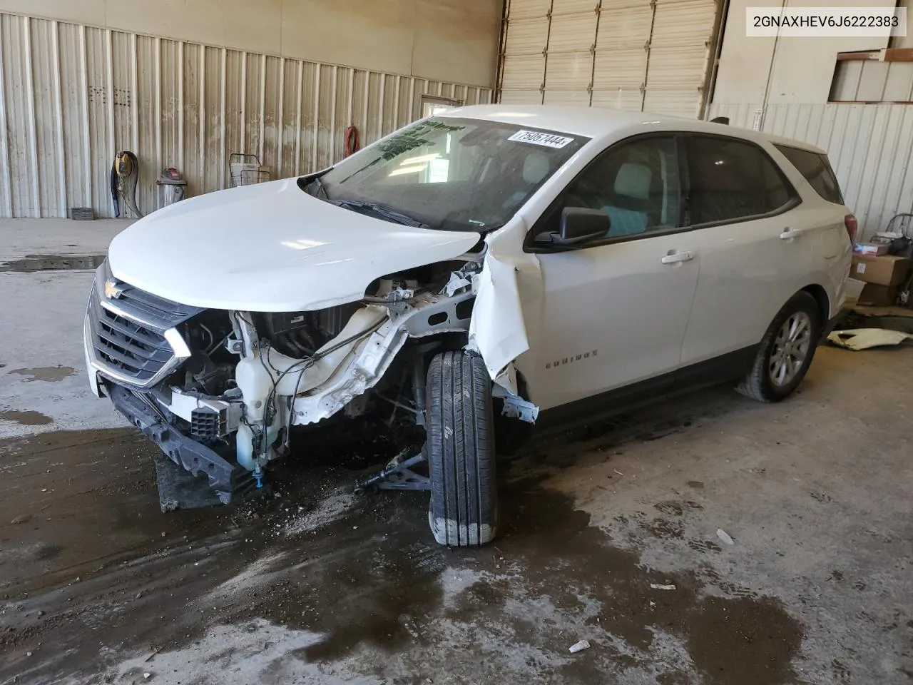 2018 Chevrolet Equinox Ls VIN: 2GNAXHEV6J6222383 Lot: 75057444