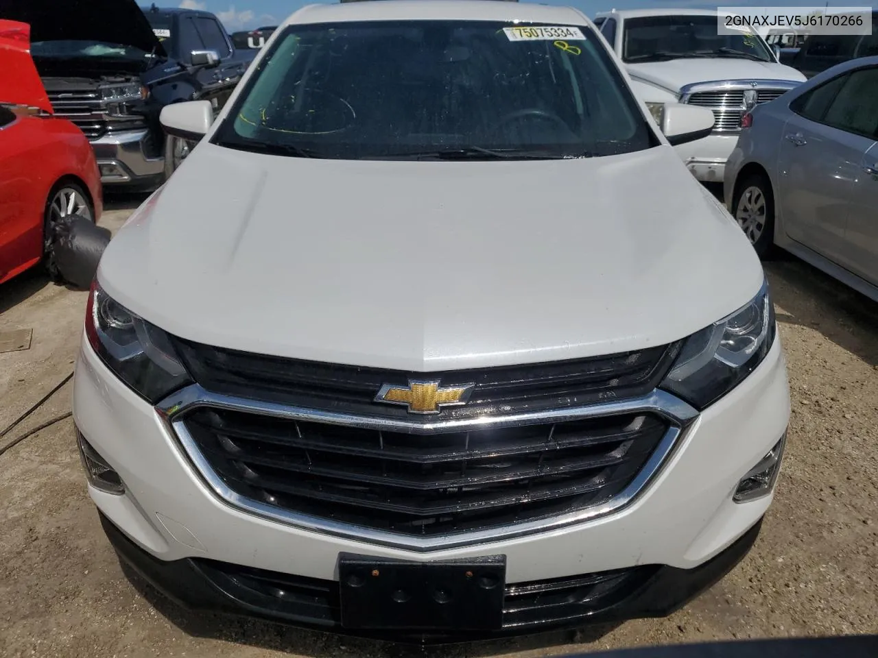 2018 Chevrolet Equinox Lt VIN: 2GNAXJEV5J6170266 Lot: 75075334