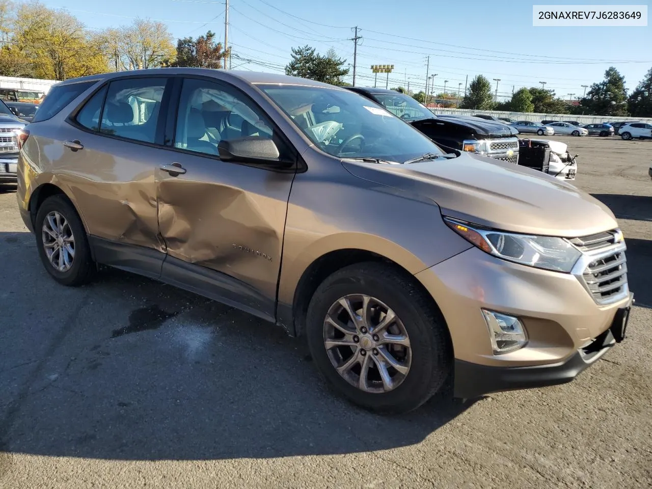 2018 Chevrolet Equinox Ls VIN: 2GNAXREV7J6283649 Lot: 75110374