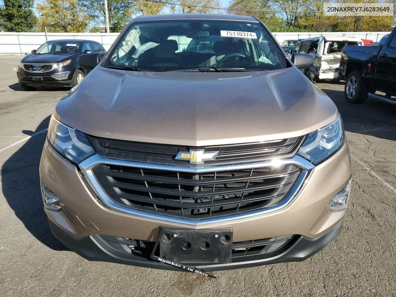 2018 Chevrolet Equinox Ls VIN: 2GNAXREV7J6283649 Lot: 75110374