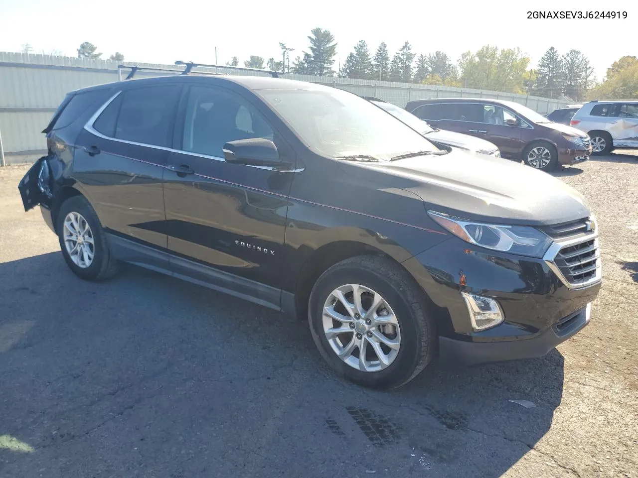 2018 Chevrolet Equinox Lt VIN: 2GNAXSEV3J6244919 Lot: 75205614