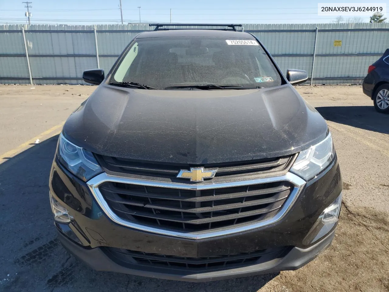 2018 Chevrolet Equinox Lt VIN: 2GNAXSEV3J6244919 Lot: 75205614