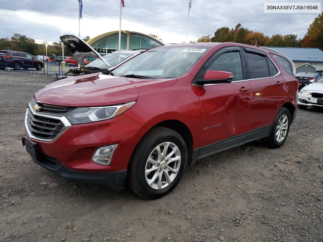 2018 Chevrolet Equinox Lt VIN: 3GNAXSEV7JS619048 Lot: 75215704