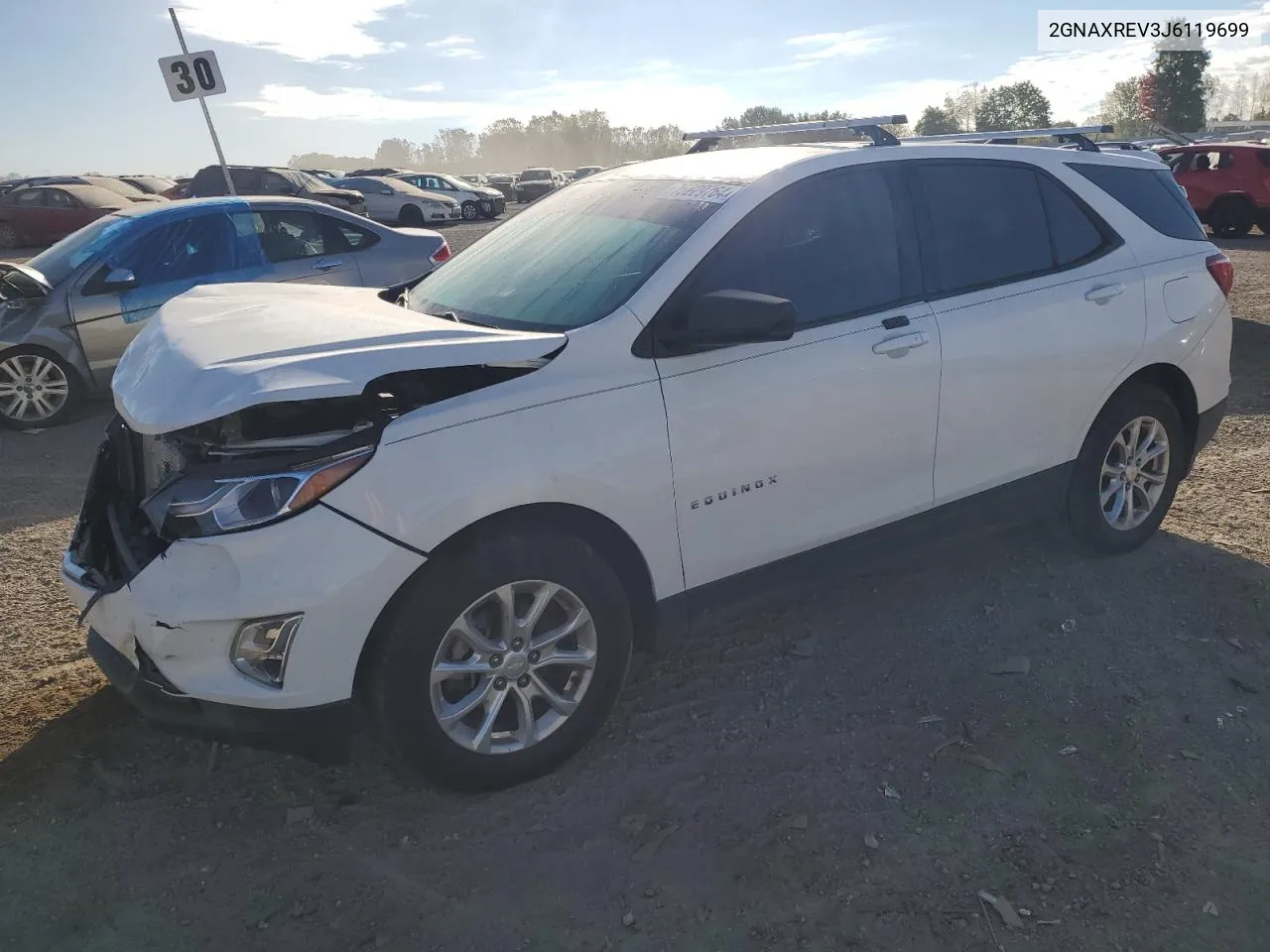 2018 Chevrolet Equinox Ls VIN: 2GNAXREV3J6119699 Lot: 75229764