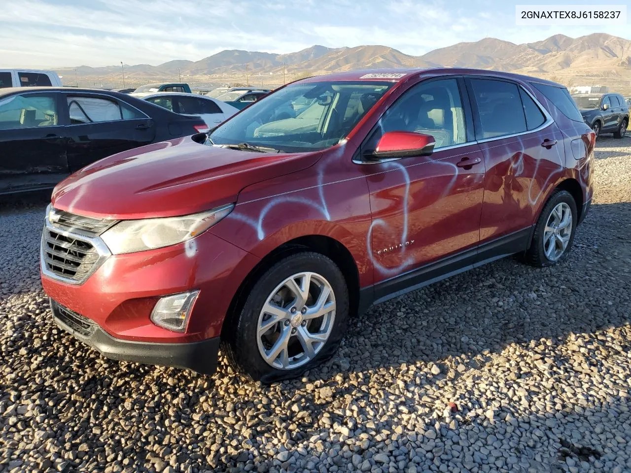 2018 Chevrolet Equinox Lt VIN: 2GNAXTEX8J6158237 Lot: 75274714