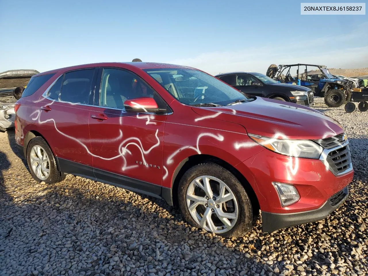 2018 Chevrolet Equinox Lt VIN: 2GNAXTEX8J6158237 Lot: 75274714