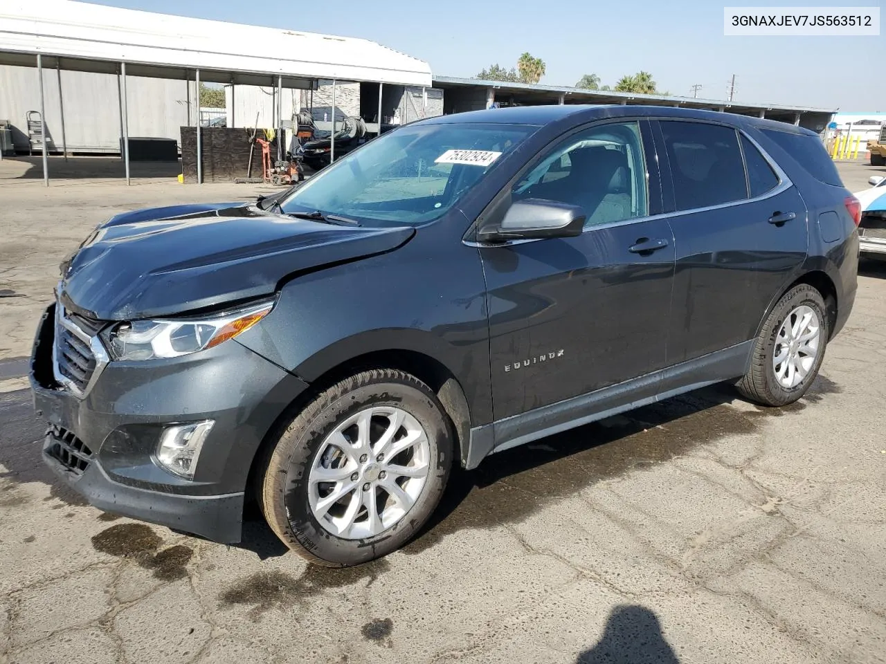 2018 Chevrolet Equinox Lt VIN: 3GNAXJEV7JS563512 Lot: 75302934