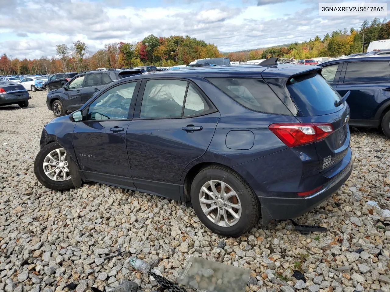 2018 Chevrolet Equinox Ls VIN: 3GNAXREV2JS647865 Lot: 75385414